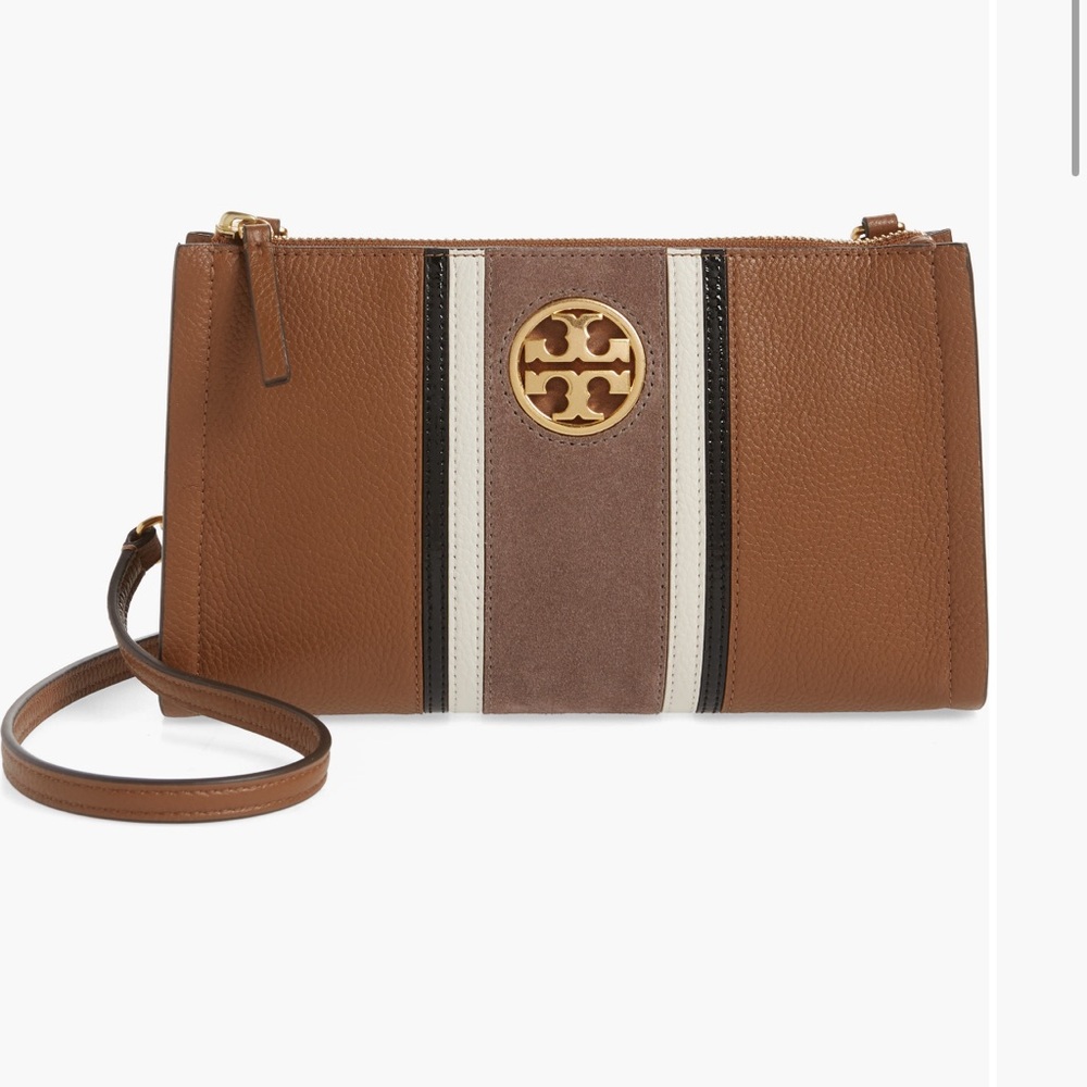 Tory Burch Carson Leather Striped Bag